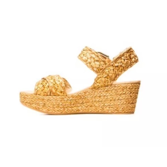 Stuart Weitzman Oncross Wedge Espadrille Sandal Size 9 - Picture 2 of 14